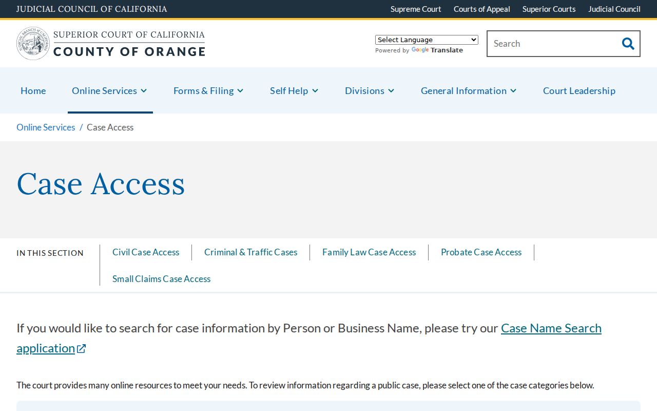 Dana Point residents directory court case access